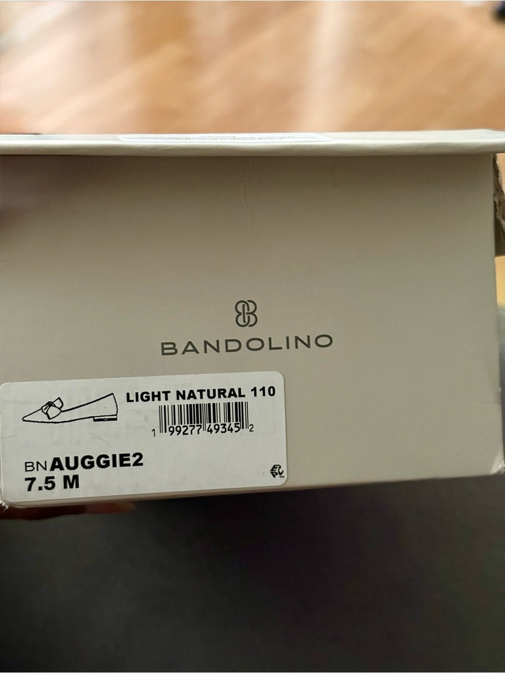 Bandolino Auggie Loafers - Leopard-Print Pointed Flats with Black Bow - Picture 6 of 8